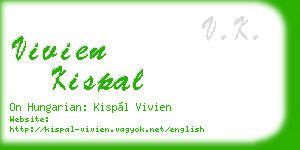 vivien kispal business card